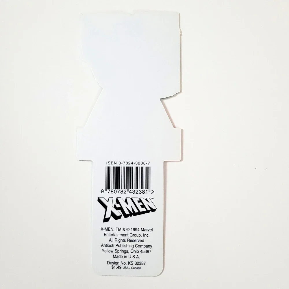 Vintage 90s X-Men Jubilee Bookmark, die-cut, Marvel, USA, 1994, Antioch KS 32387
